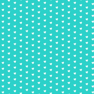 Sweet Aqua Heart Shape Pattern